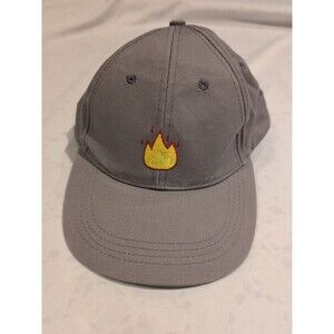 Campfire Flame Fire Logo Ball Cap Hat Adjustable Baseball Gray